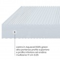 Materasso Milos 100% in Aquacell alta rigidità rivestimento Sfoderabile, altezza 18 cm