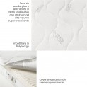 Materasso Romeo EcoMemory + Aquacell rivestimento Tessuto Oxigen Plus Sfoderabile, altezza 22 cm