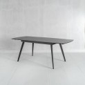 Tavolo Allungabile in Ceramica e Metallo RODI colore Grigio antracite, 140/170/200 x 90 cm