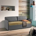 Morph Divano Letto Imbottito in Tessuto idrorepellente con Box Contenitore, 80-90x190 cm