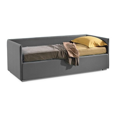 Morph Divano Letto Imbottito in Tessuto idrorepellente con Box Contenitore, 80-90x190 cm