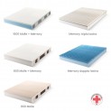 Materasso QUADPLUS Molle Memory con cover sfoderabile, altezza 24 cm