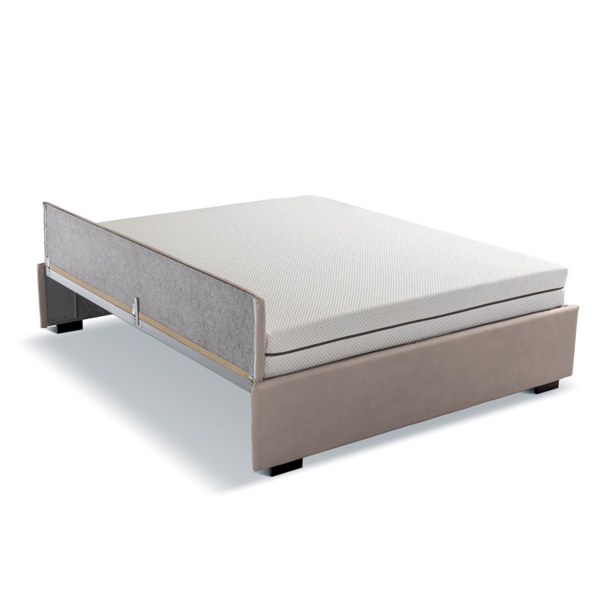 Sommier con rete estraibile automatica in tessuto personalizzato