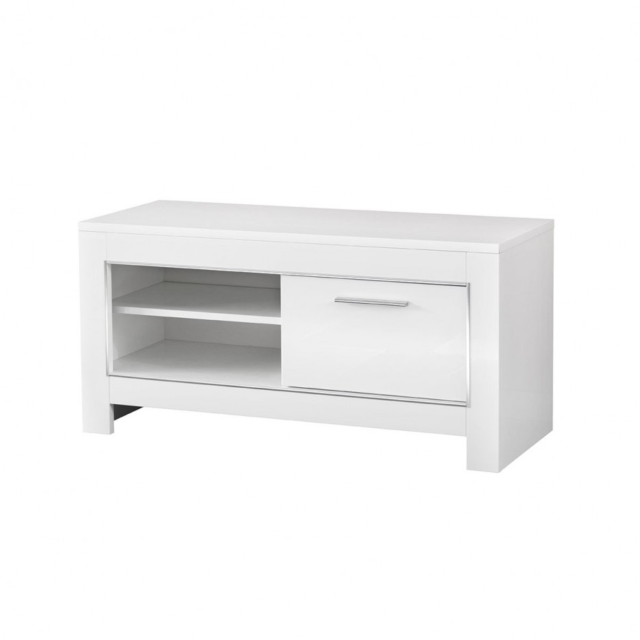 Modena Mobile Porta TV Bianco Laccato Lucido, 112 x 45 x h54 cm